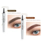 🔥1 Alana 1 Bedava🔥-3D Su Geçirmez Microblading Kaş Kalemi 4 Çatal Uçlu Dövme Kalemi