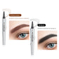 🔥1 Alana 1 Bedava🔥-3D Su Geçirmez Microblading Kaş Kalemi 4 Çatal Uçlu Dövme Kalemi