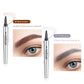 🔥1 Alana 1 Bedava🔥-3D Su Geçirmez Microblading Kaş Kalemi 4 Çatal Uçlu Dövme Kalemi