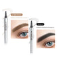 🔥1 Alana 1 Bedava🔥-3D Su Geçirmez Microblading Kaş Kalemi 4 Çatal Uçlu Dövme Kalemi