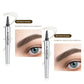 🔥1 Alana 1 Bedava🔥-3D Su Geçirmez Microblading Kaş Kalemi 4 Çatal Uçlu Dövme Kalemi