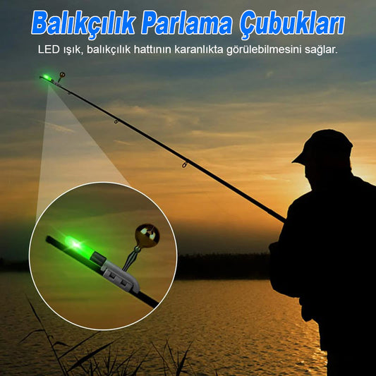 Fishing Rod LED Light with Buzzer Bell